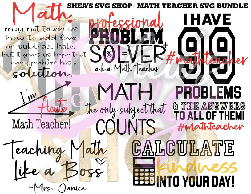 Math May Not Teach Us How To Add Love or Subtract Hate, Every Problem Has a  Solution SVG, PNG, JPG