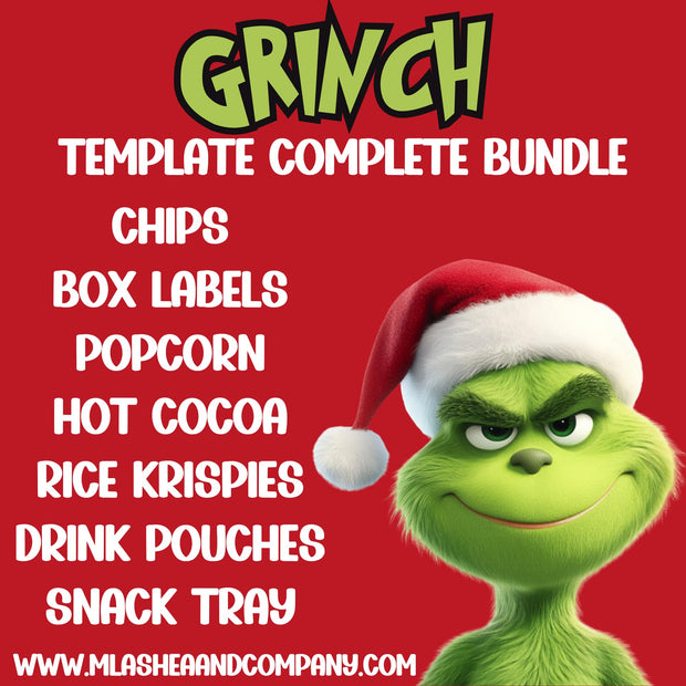 Complete Grinch Template Bundle