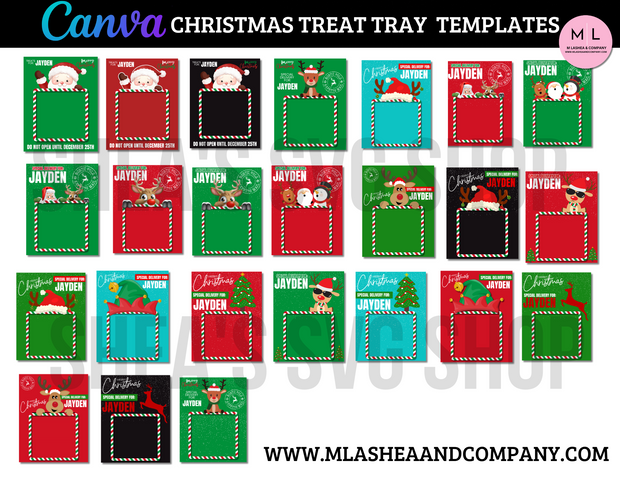 Canva Christmas Treat Board Templates