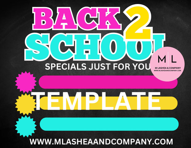 Back 2 School Canva Flyer Templates