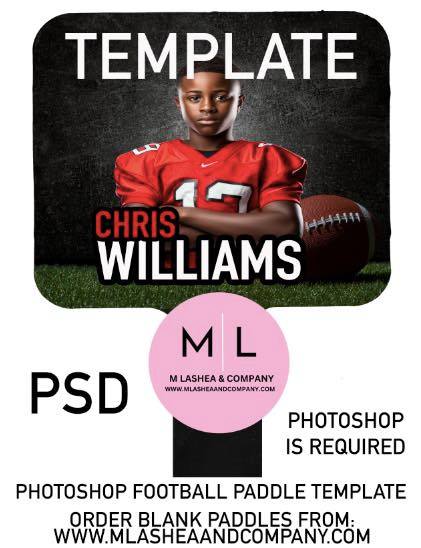 Photoshop Football Paddle Template