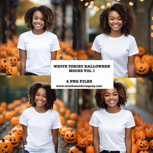 Halloween Mocks White Tshirts VOL 1