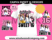 CANVA Sweet 16 Designs (Templates)
