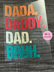 UV DECALS - Dad Collection (Set of 3)