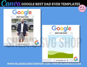 CANVA Google Best Dad Ever Templates