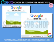 CANVA Google Best Dad Ever Templates