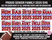 Proud Senior Family 2025 SVG Bundle