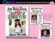 CANVA First Day Newspaper Template