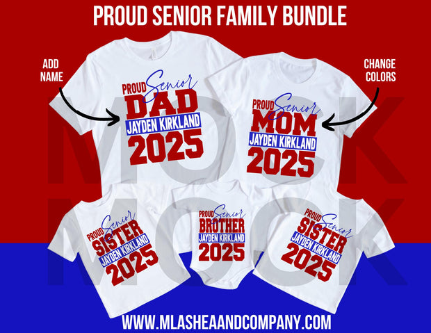 Proud Senior Family 2025 SVG Bundle