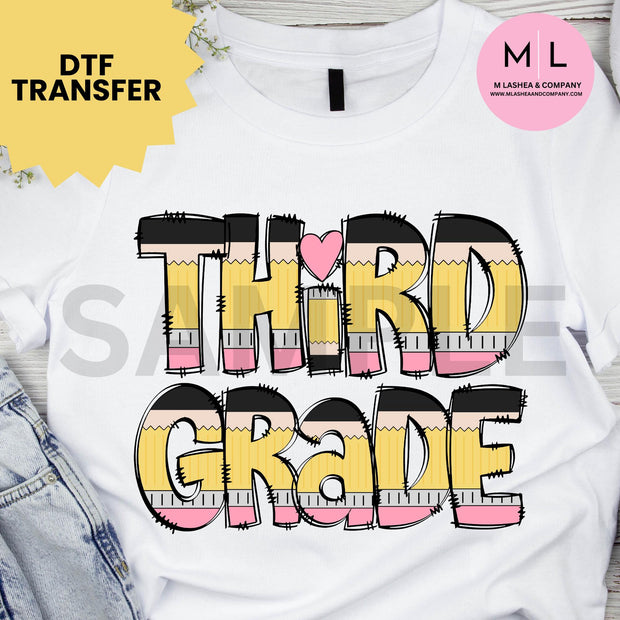 Pencil Grade School Transfers