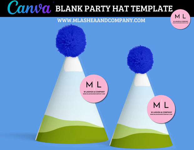 Canva Blank Party Hat Template