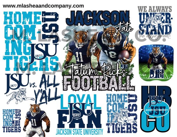 Jackson State University SVG/PNG Bundle