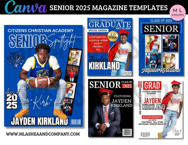 CANVA 2025 SENIOR MAGAZINE Templates