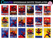 CANVA SPIDERMAN INVITE Templates