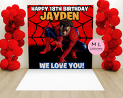 CANVA Spiderman Bday Backdrop Templates