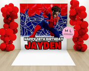 CANVA Spiderman Bday Backdrop Templates