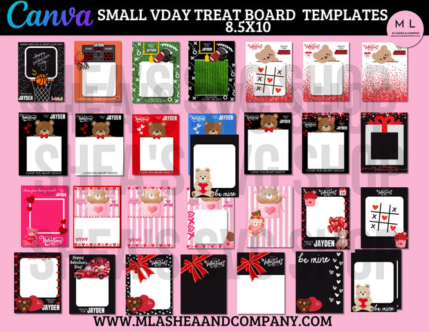 Canva Small Vday Treat Board Templates