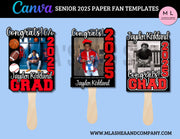 CANVA SENIOR 2025 PAPER FAN TEMPLATES