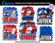 CANVA SENIOR 2025 Tshirt Design TEMPLATES