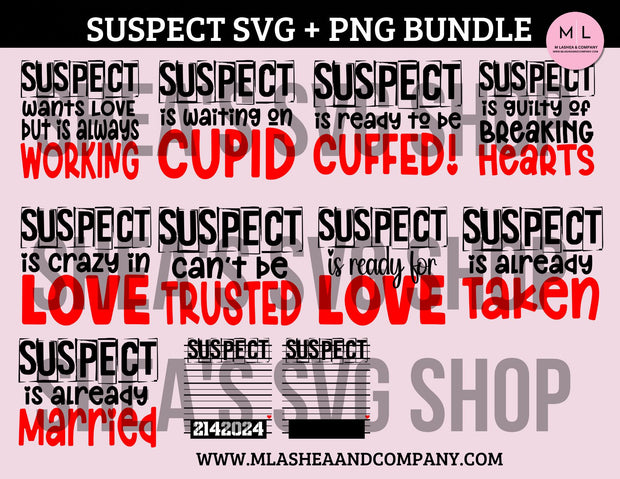 Suspect SVG/PNG Bundle