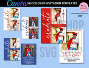 CANVA GRAD INVITE TEMPLATES 5x7