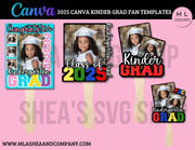 Canva Kinder Grad Fan Templates Vol 1