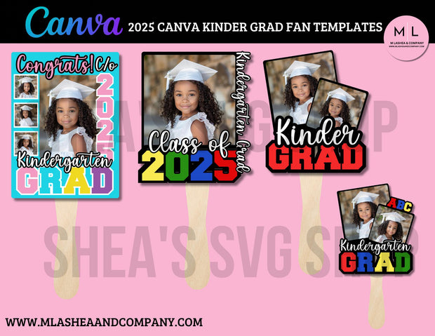 Canva Kinder Grad Fan Templates Vol 1