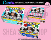 Canva Kinder Grad Box Label Templates