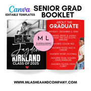 Canva Senior Grad Booklet Templates