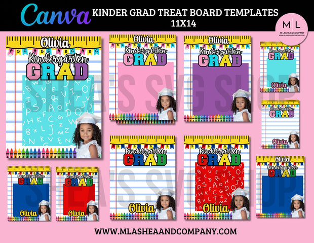 Canva Kinder Grad Treat Board Templates