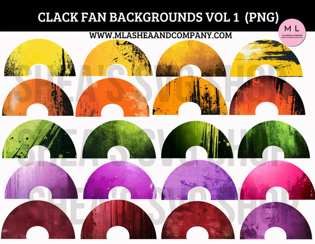 Clack Fan Backgrounds Vol 1- PNG Bundle
