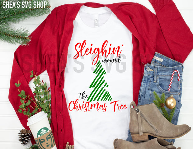 Sleigh'in Around SVG Bundle Plus Mocks Shown