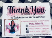 Thank You Business Card Photoshop Template
