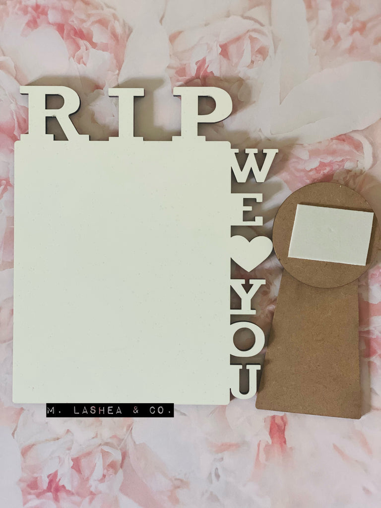 RIP We Love You Sublimation Photo Frame Template – M LaShea & Company