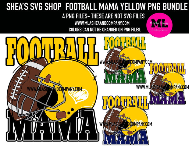 Football Mama Yellow